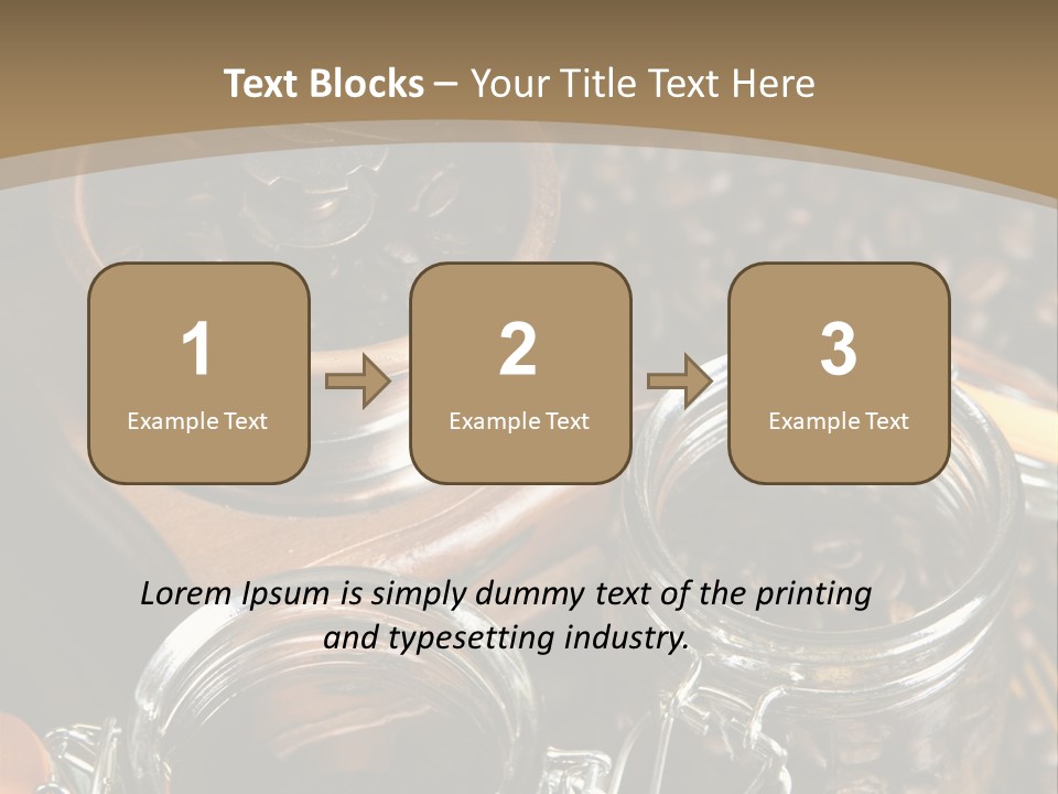 Close Up Heap Brown PowerPoint Template