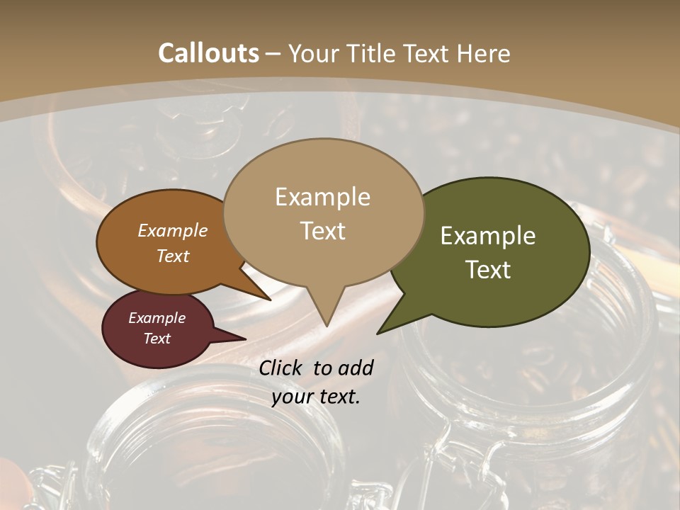 Close Up Heap Brown PowerPoint Template