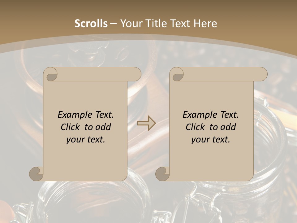Close Up Heap Brown PowerPoint Template
