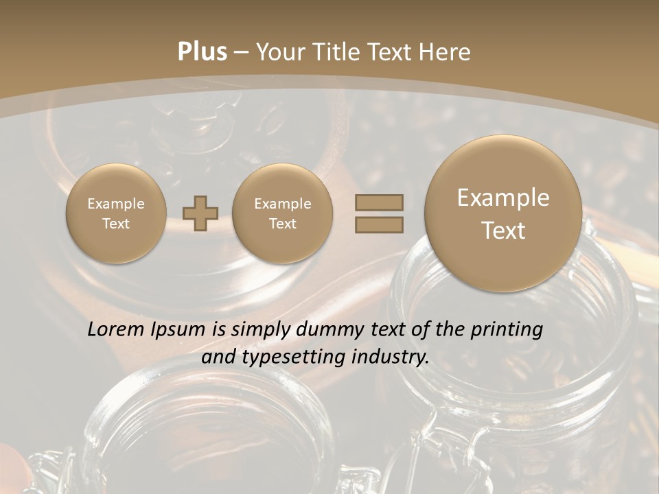 Close Up Heap Brown PowerPoint Template