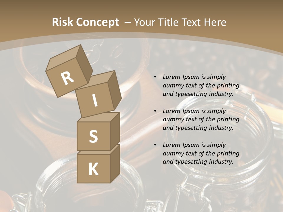 Close Up Heap Brown PowerPoint Template