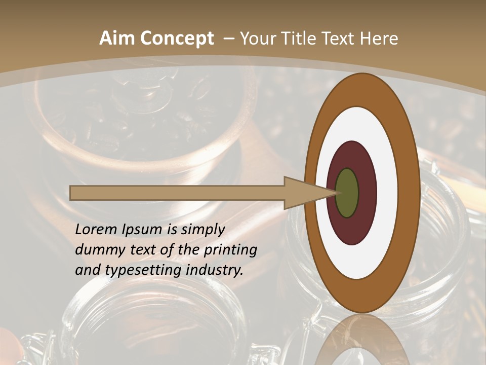 Close Up Heap Brown PowerPoint Template