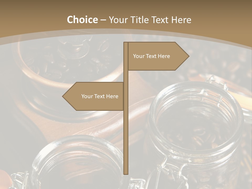 Close Up Heap Brown PowerPoint Template
