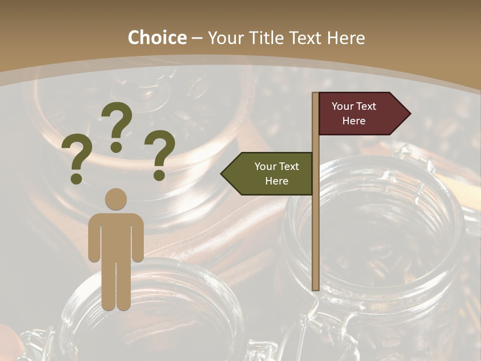 Close Up Heap Brown PowerPoint Template