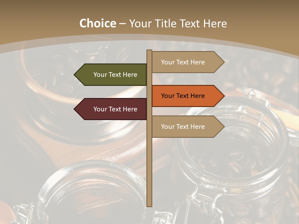 Close Up Heap Brown PowerPoint Template