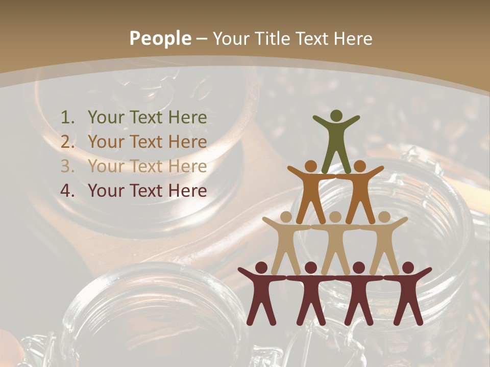 Close Up Heap Brown PowerPoint Template