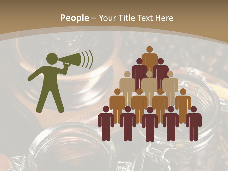 Close Up Heap Brown PowerPoint Template