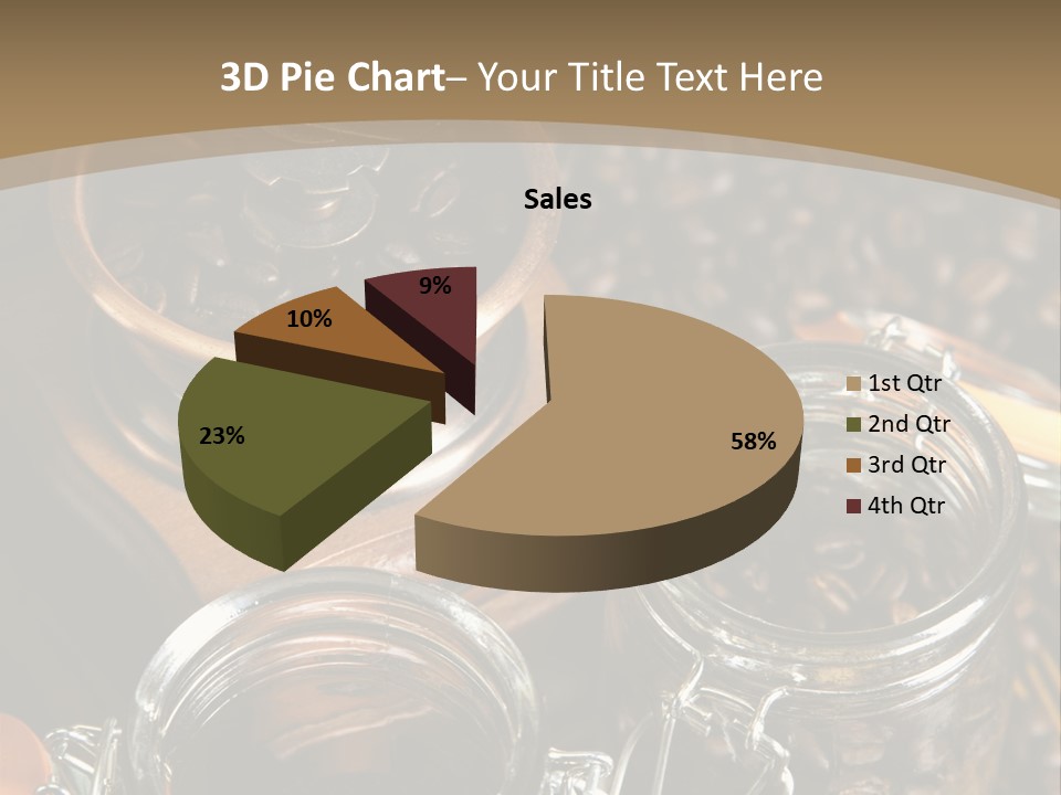 Close Up Heap Brown PowerPoint Template