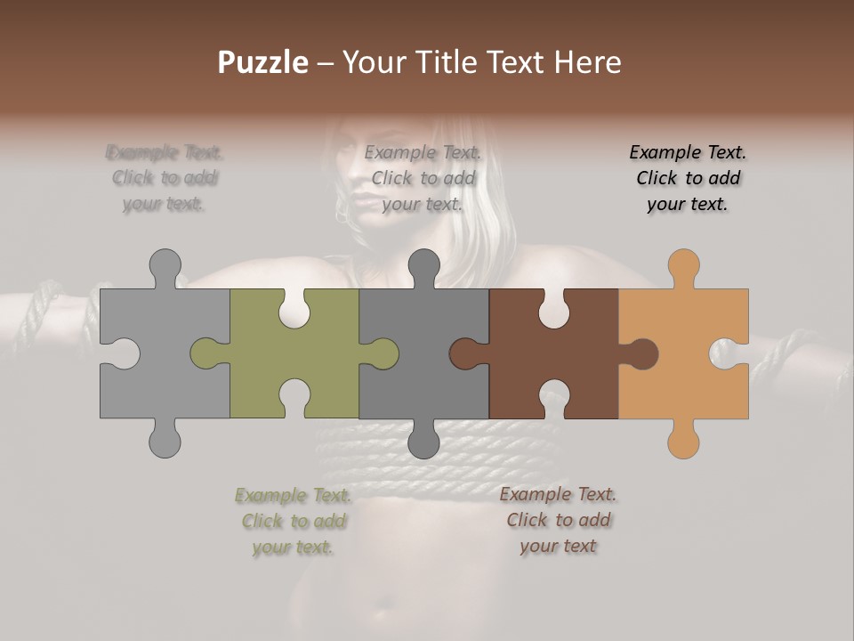 Beautiful Convict Stuck PowerPoint Template