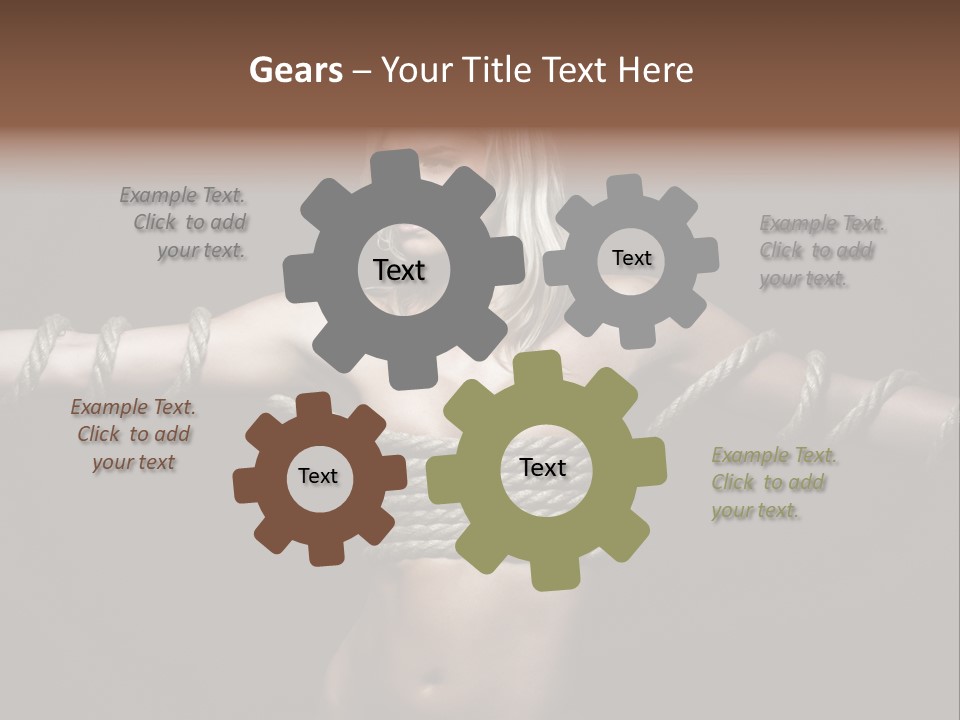 Beautiful Convict Stuck PowerPoint Template