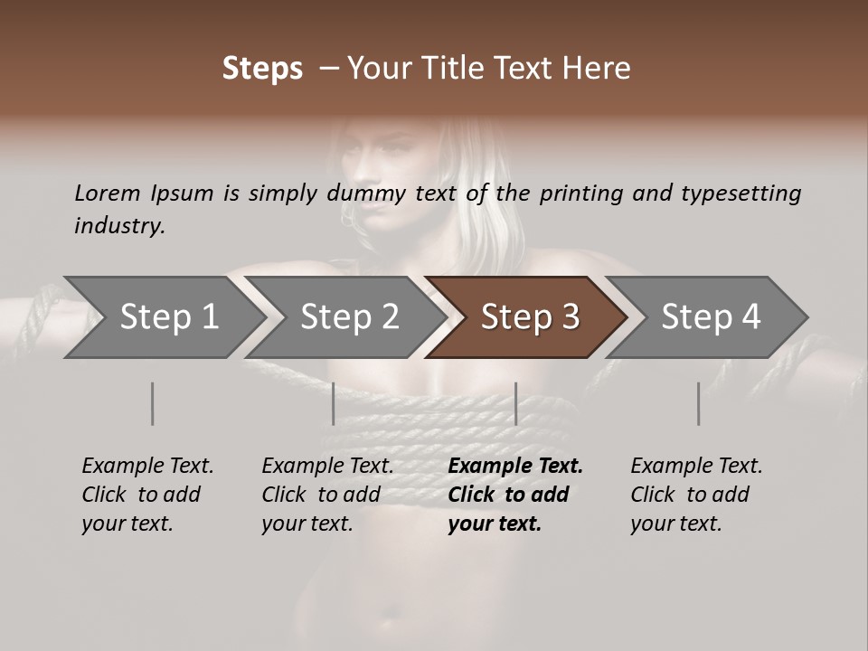 Beautiful Convict Stuck PowerPoint Template
