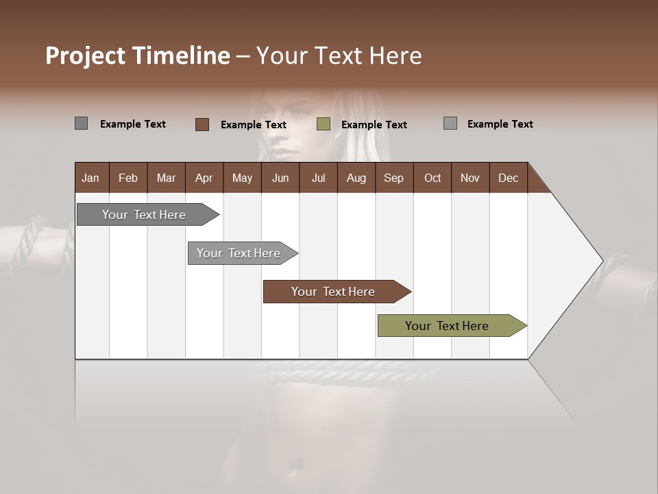 Beautiful Convict Stuck PowerPoint Template