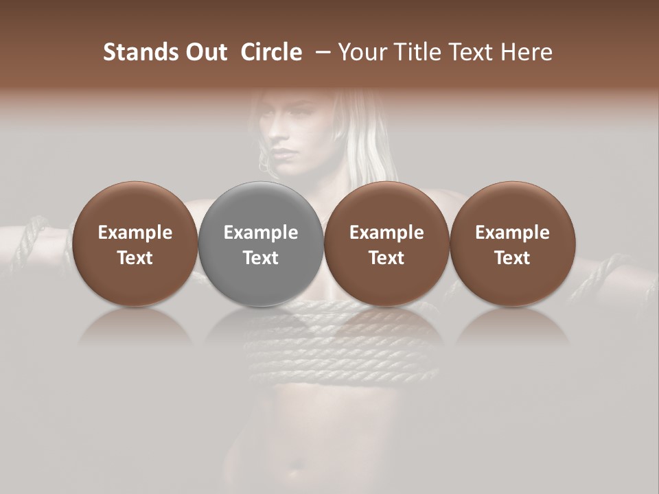 Beautiful Convict Stuck PowerPoint Template