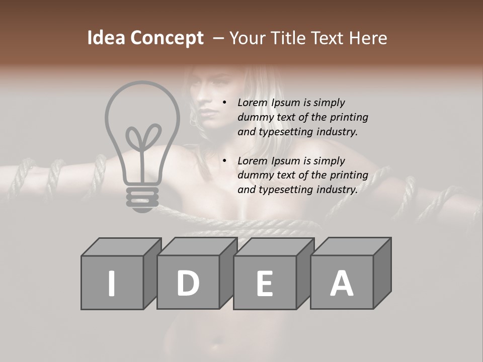 Beautiful Convict Stuck PowerPoint Template