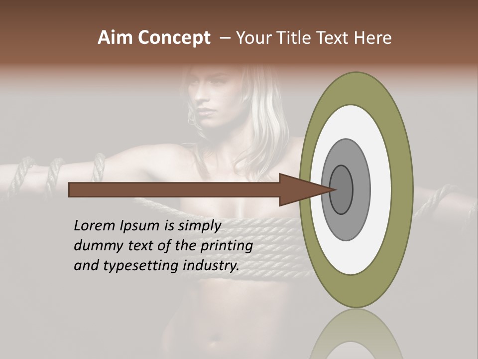 Beautiful Convict Stuck PowerPoint Template