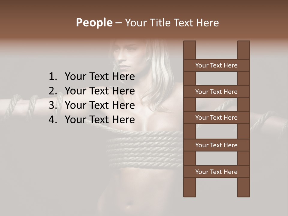 Beautiful Convict Stuck PowerPoint Template