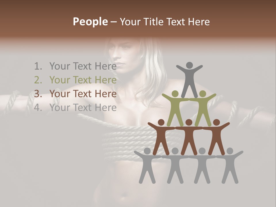 Beautiful Convict Stuck PowerPoint Template