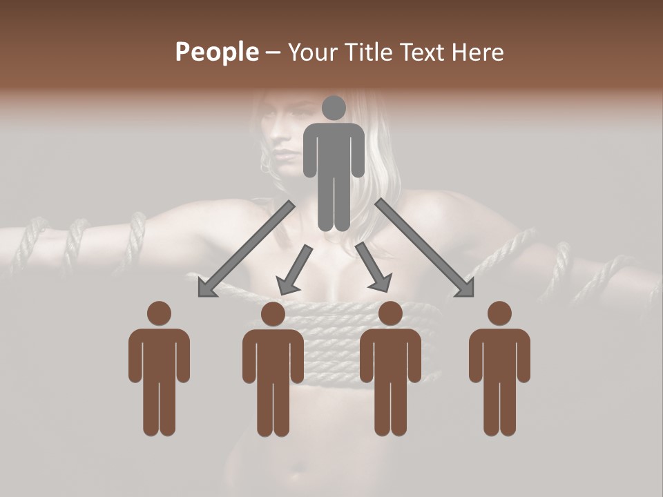 Beautiful Convict Stuck PowerPoint Template