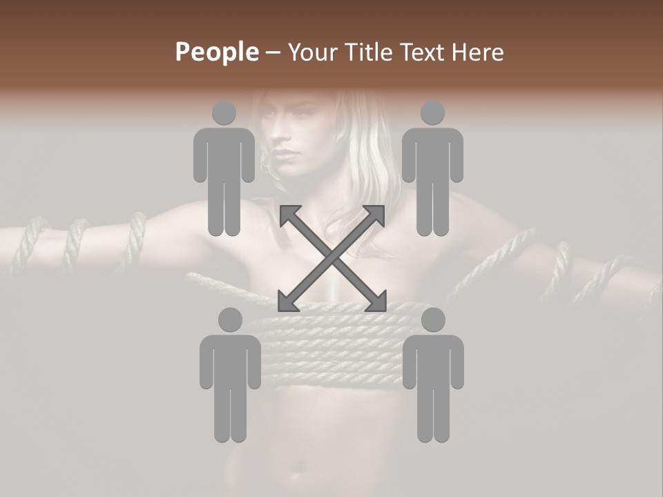 Beautiful Convict Stuck PowerPoint Template