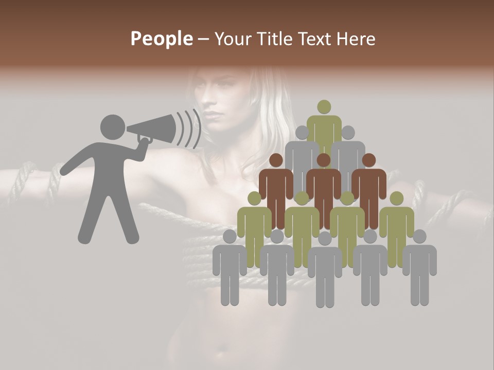 Beautiful Convict Stuck PowerPoint Template