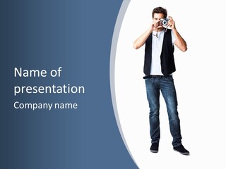 Man Life Paparazzi PowerPoint Template