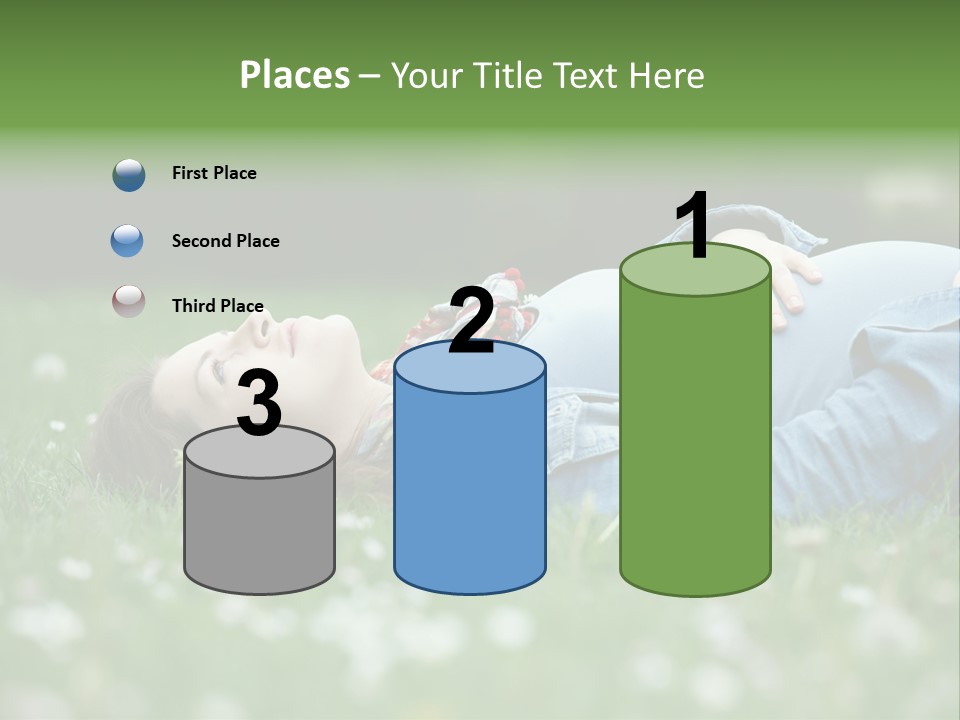 Belly New Life Grass PowerPoint Template