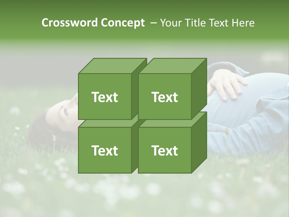 Belly New Life Grass PowerPoint Template