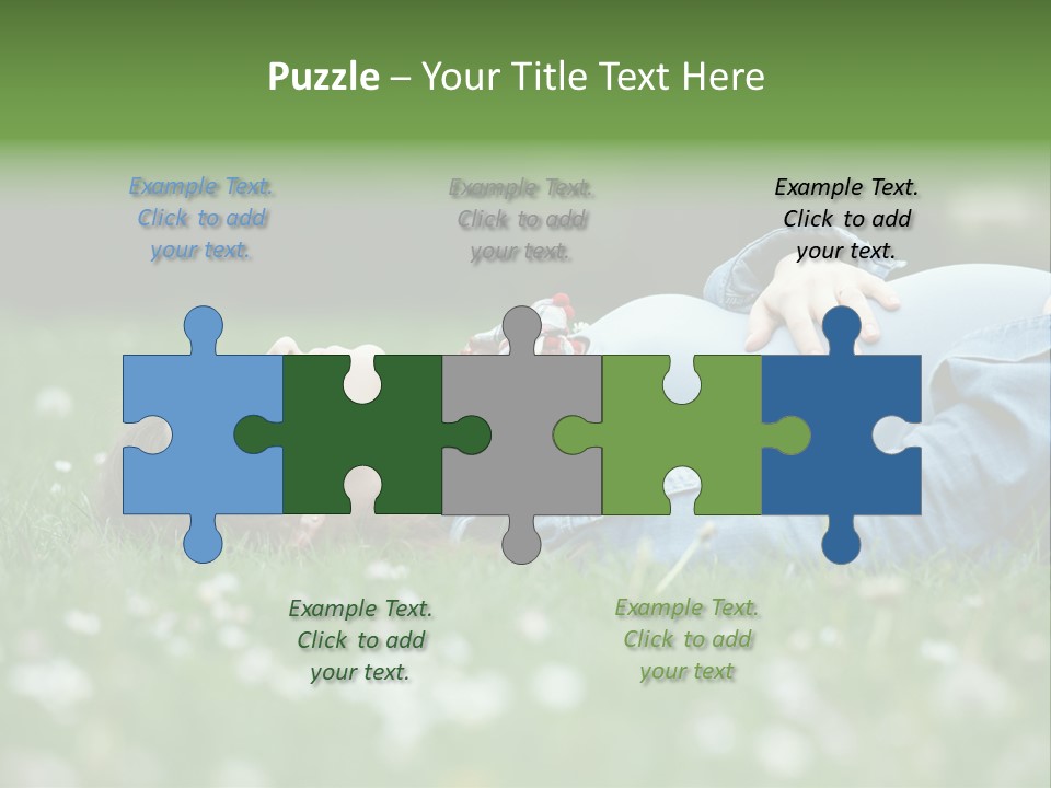 Belly New Life Grass PowerPoint Template