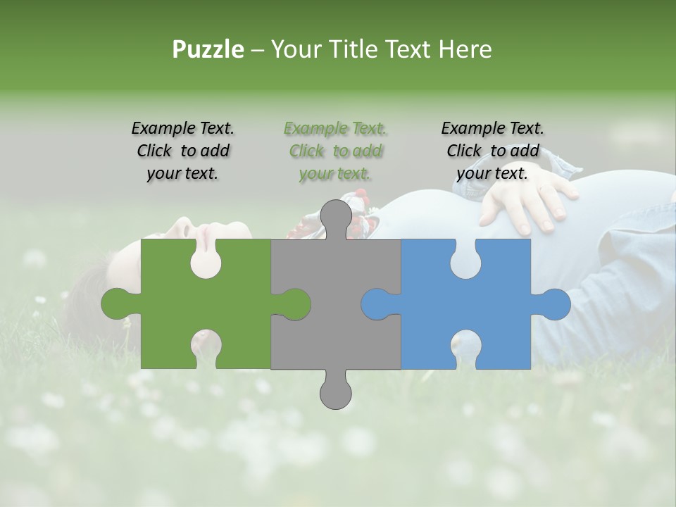 Belly New Life Grass PowerPoint Template