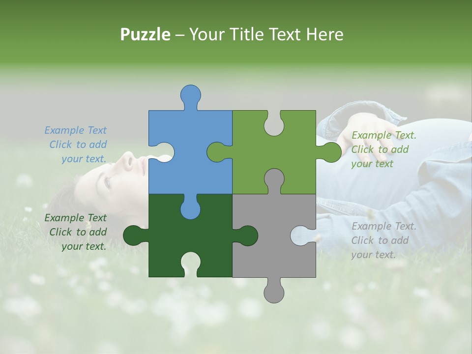 Belly New Life Grass PowerPoint Template