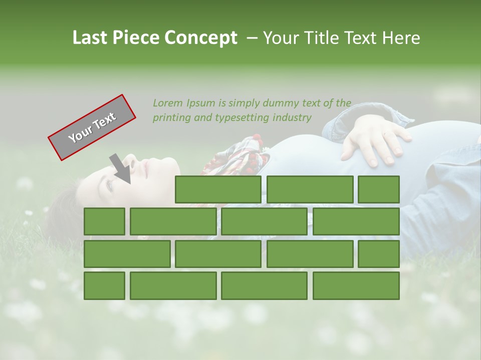 Belly New Life Grass PowerPoint Template