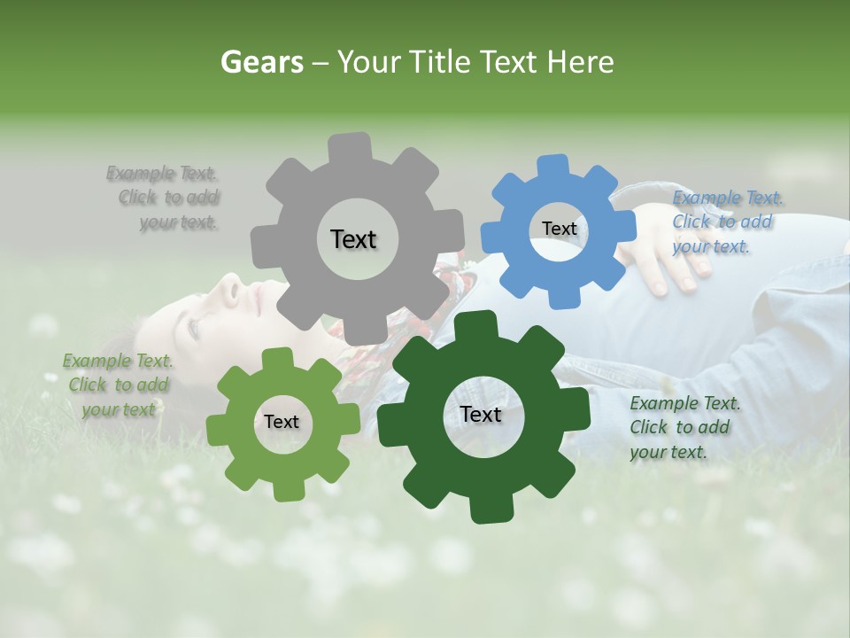 Belly New Life Grass PowerPoint Template