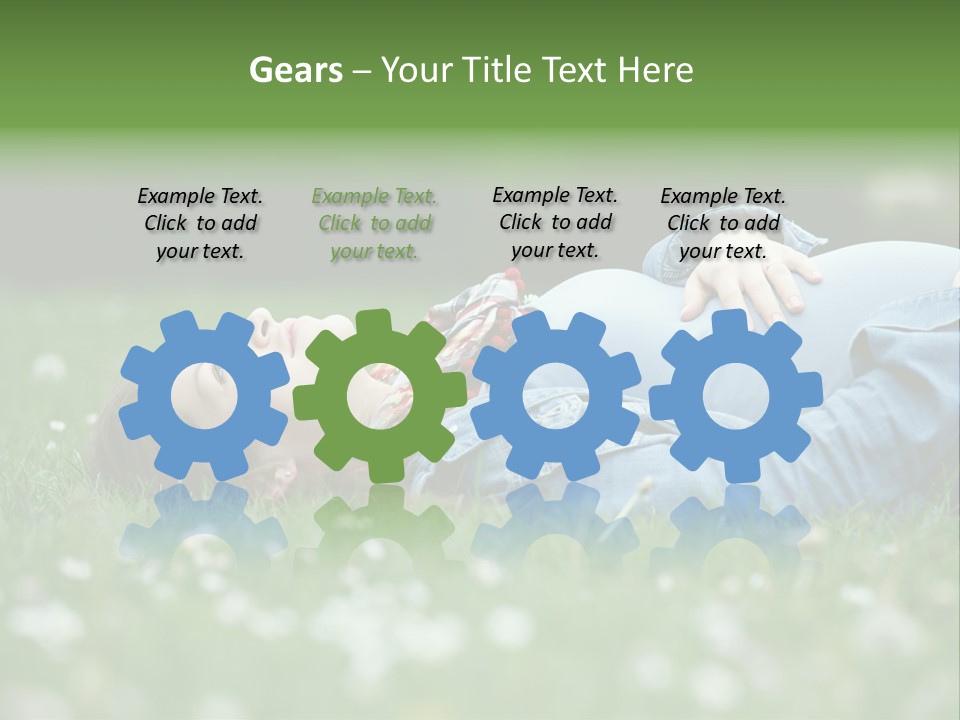 Belly New Life Grass PowerPoint Template