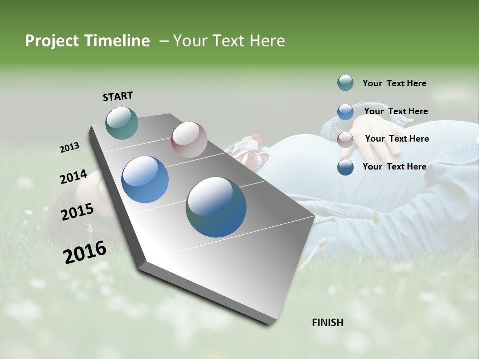 Belly New Life Grass PowerPoint Template