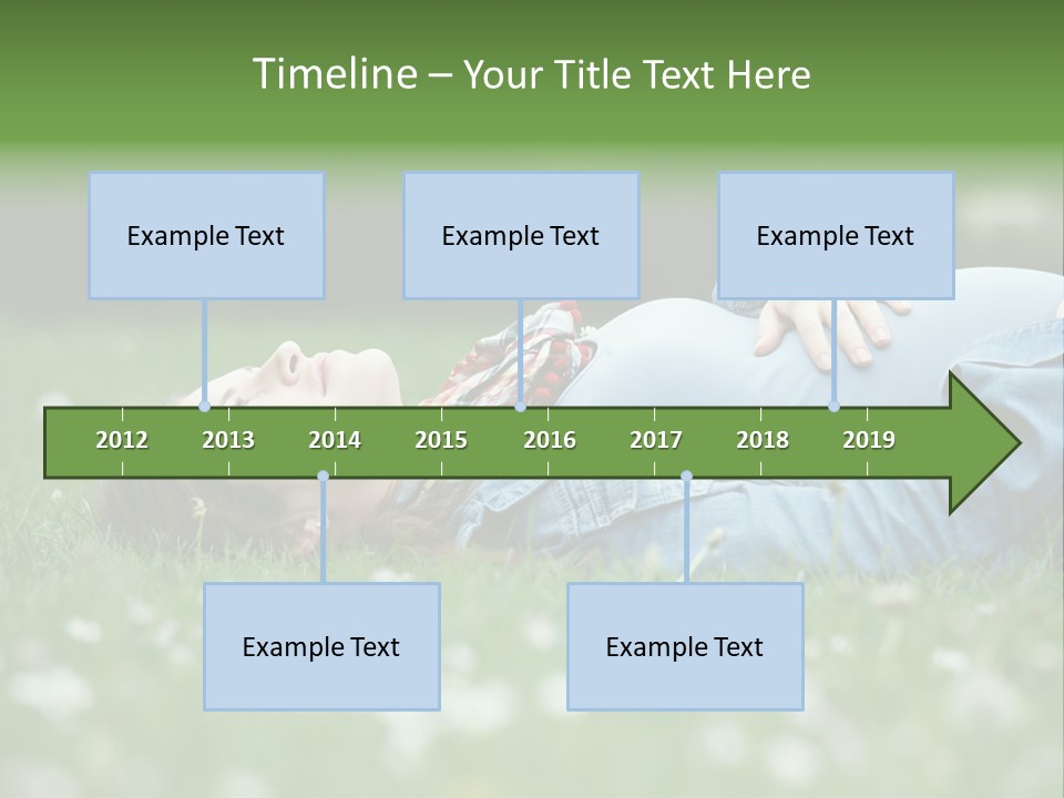 Belly New Life Grass PowerPoint Template