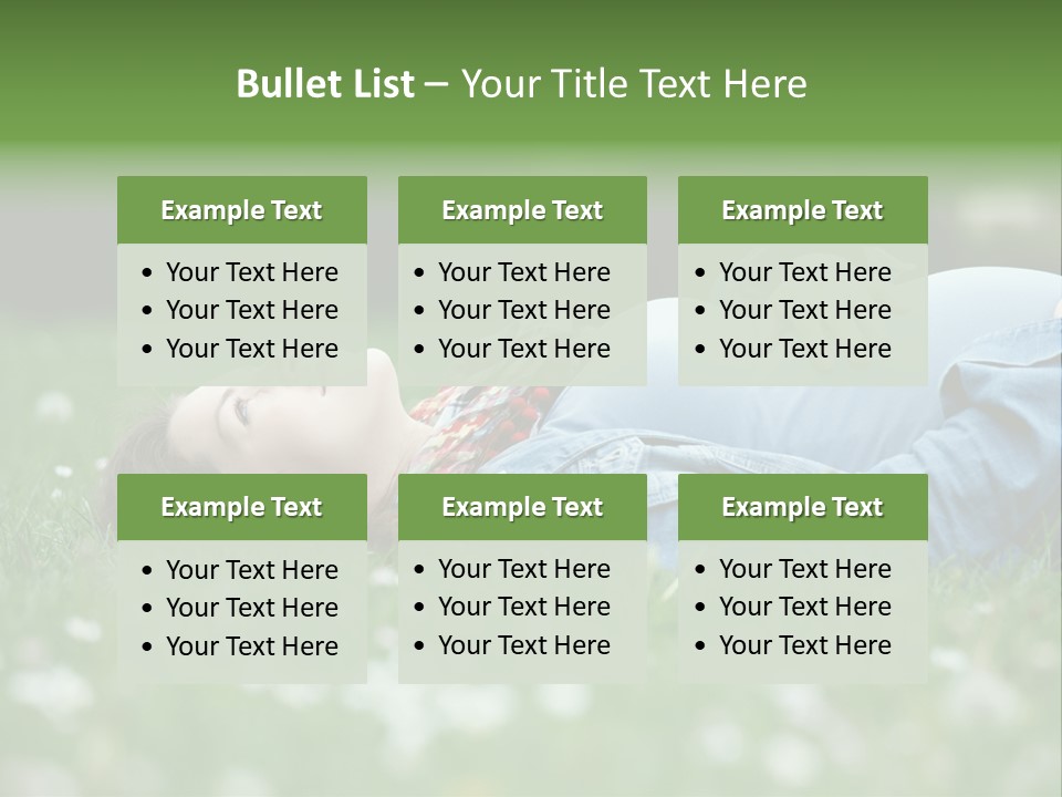 Belly New Life Grass PowerPoint Template