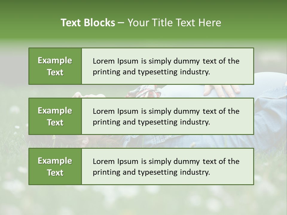 Belly New Life Grass PowerPoint Template