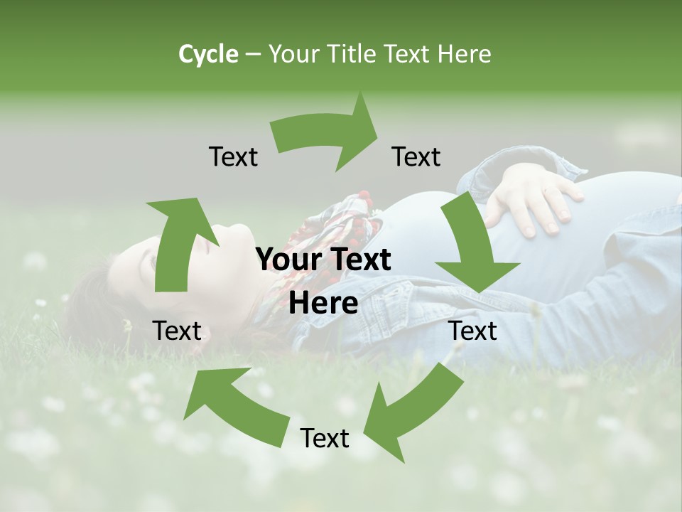 Belly New Life Grass PowerPoint Template