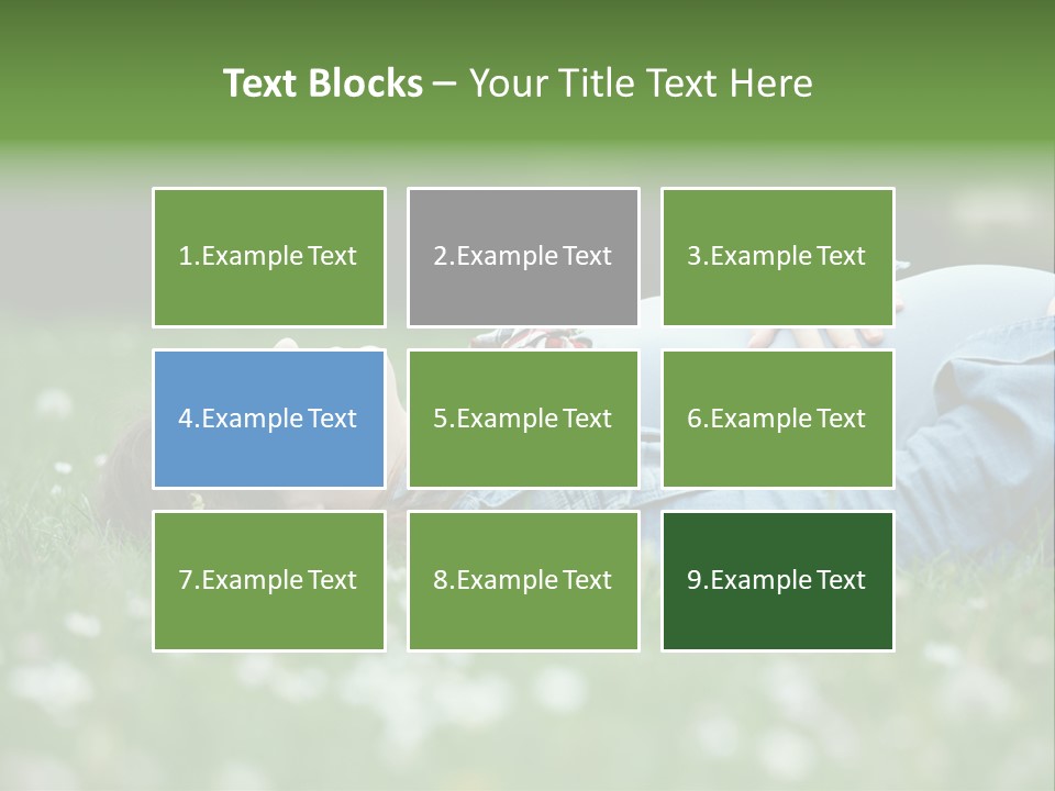 Belly New Life Grass PowerPoint Template