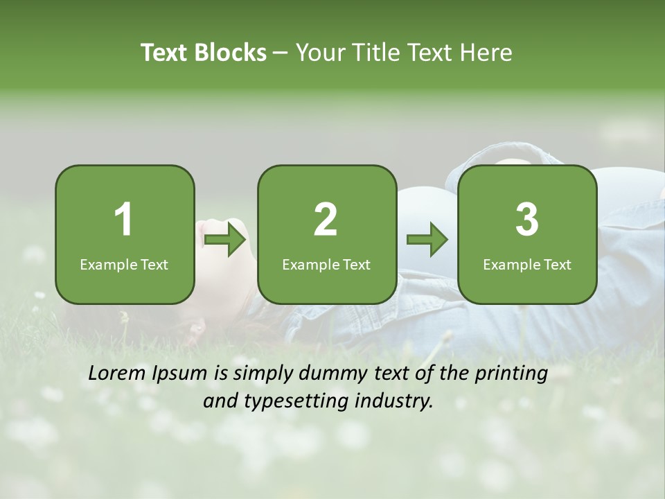 Belly New Life Grass PowerPoint Template