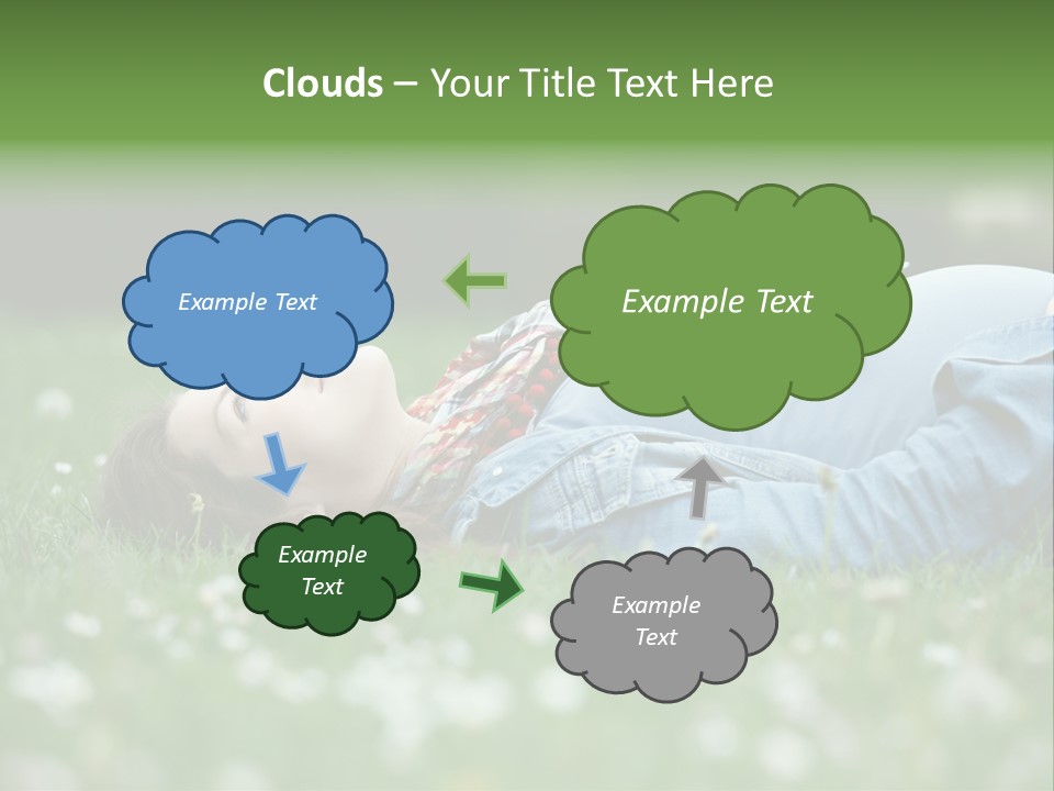 Belly New Life Grass PowerPoint Template