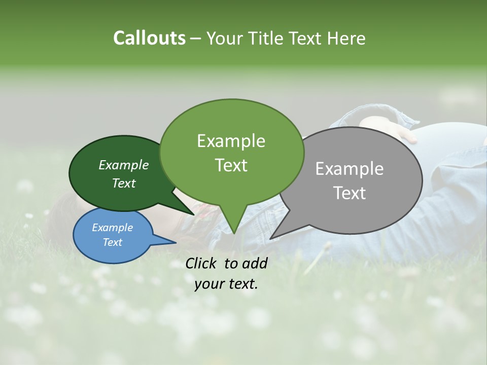 Belly New Life Grass PowerPoint Template