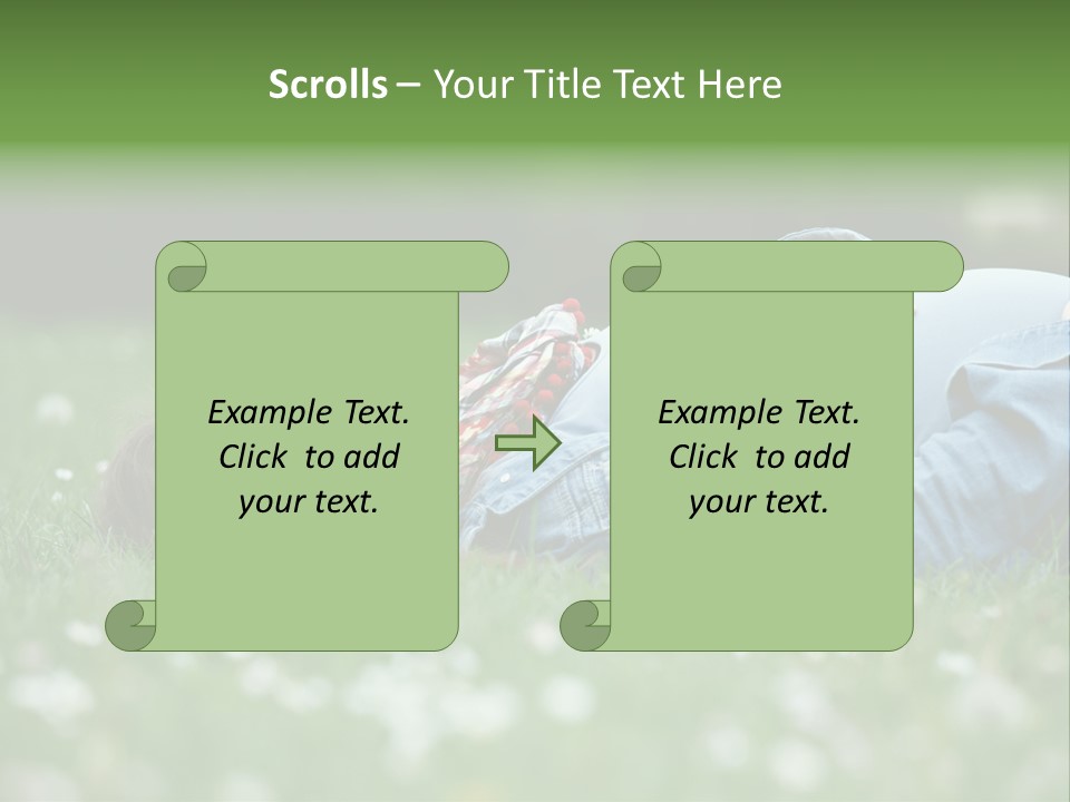Belly New Life Grass PowerPoint Template