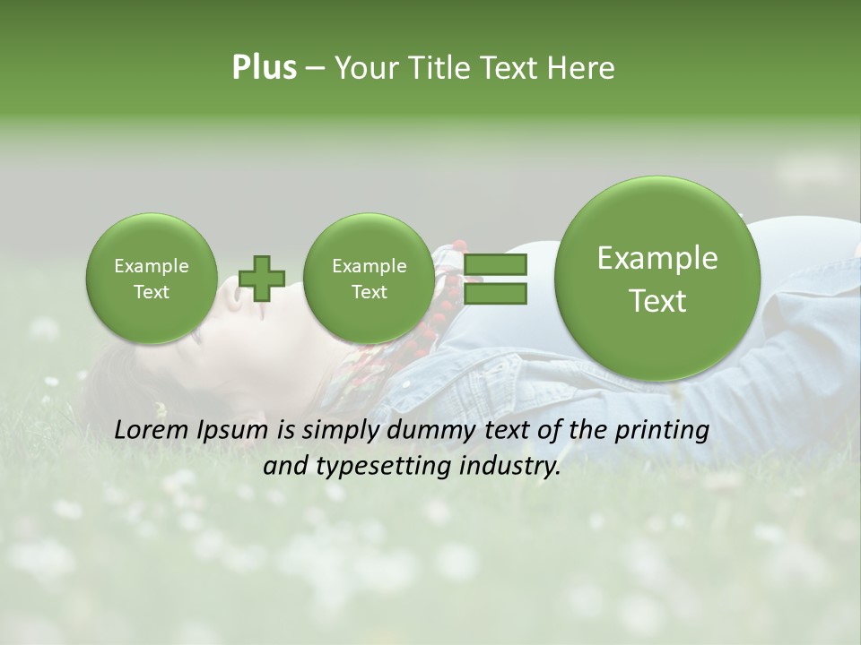 Belly New Life Grass PowerPoint Template