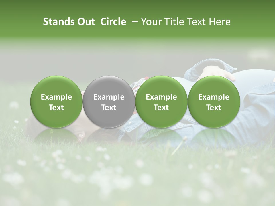 Belly New Life Grass PowerPoint Template