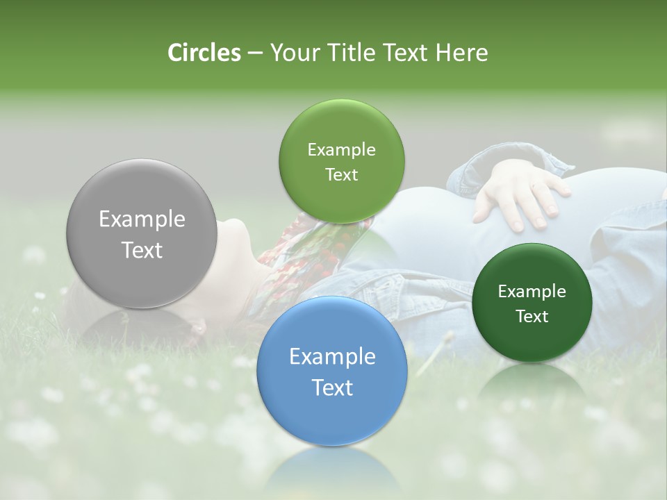 Belly New Life Grass PowerPoint Template