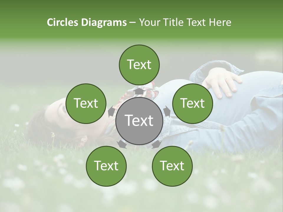 Belly New Life Grass PowerPoint Template