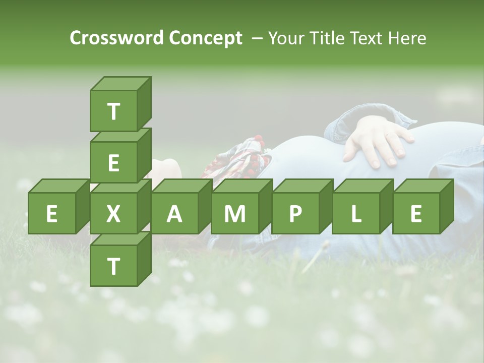 Belly New Life Grass PowerPoint Template