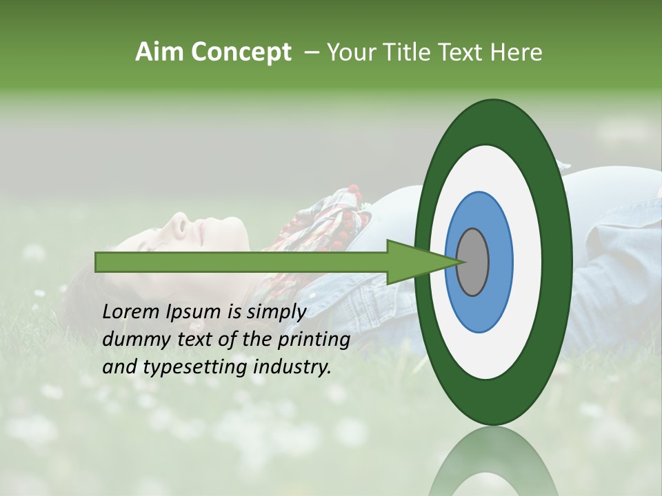 Belly New Life Grass PowerPoint Template