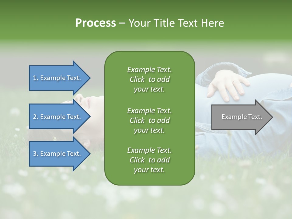 Belly New Life Grass PowerPoint Template
